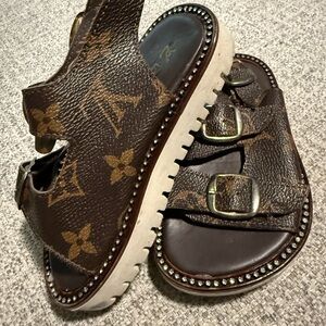 Louis Vuitton Brown Monogram Sandals